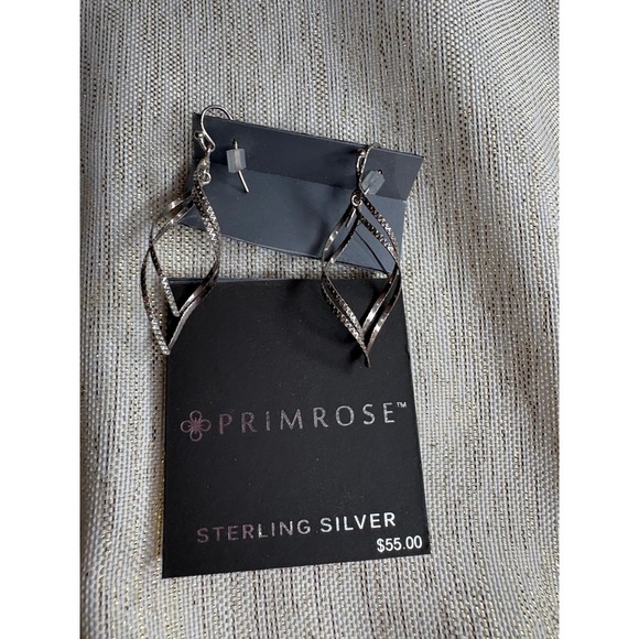 silver primrose dangling earrings NWT - Picture 1 of 3